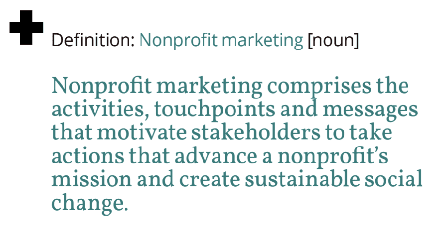Nonprofit Markting Definition