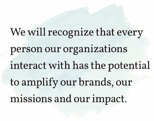 An image with a quote showing that all nonprofit stakeholders can be spokespeople.