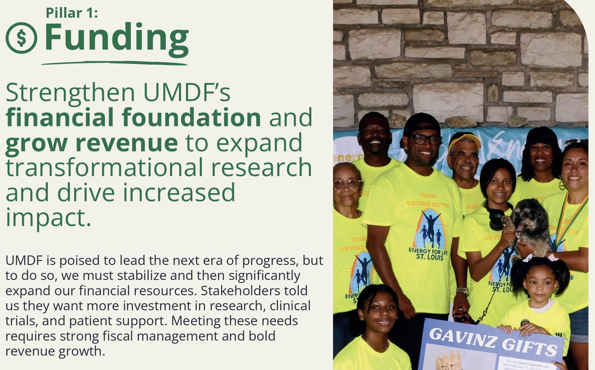 UMDF staff and board members developing strategic priorities