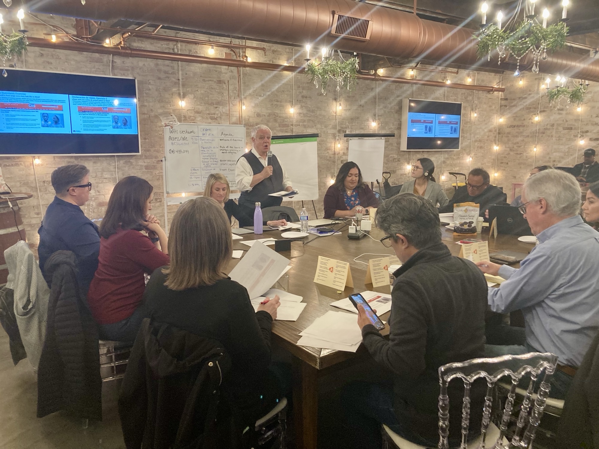 CRLA staff, board members and community partners participating in the strategic planning process
